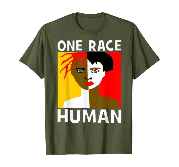 

One Race Human T-Shirt Anti Racism Message All Lives Matter, Mainly pictures