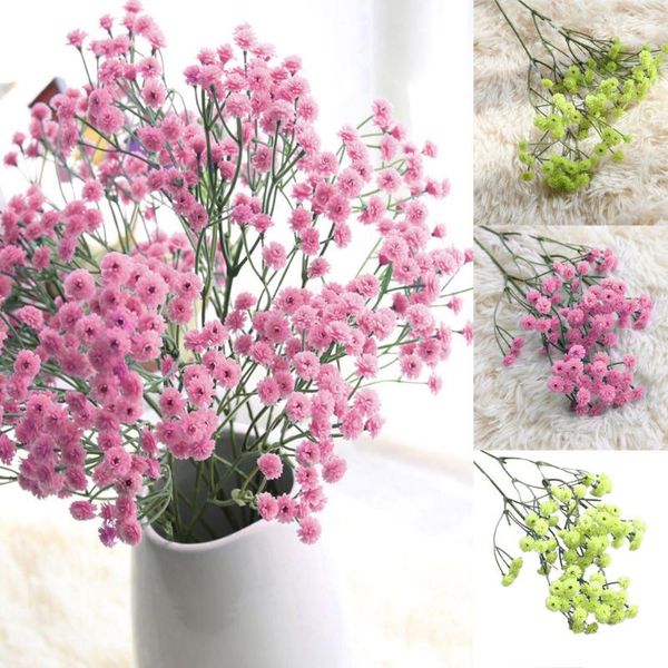 

artificial flowers silk fake baby's breath floral wedding decoration party decors merry christmas flower decorative & wreaths