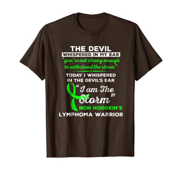 

i am the storm non hodgkin's lymphoma warrior t-shirt, White;black
