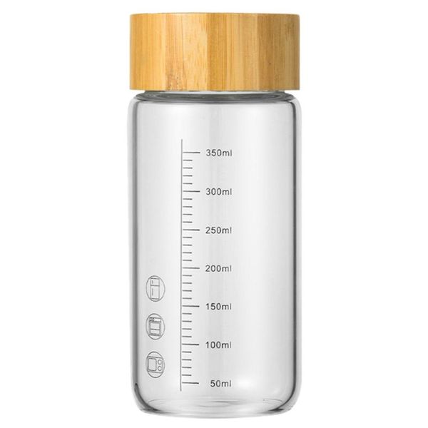 

mugs 1pc home glass water bottle transparent coffee with scales