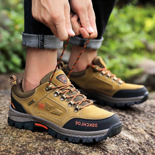 

brown sgs round head suede viscose shoes textile flat heel martin boots men's leather, Black