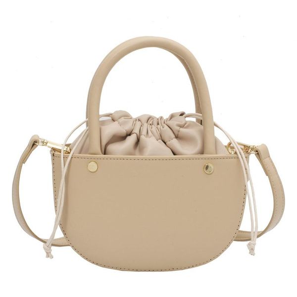 

simple pumping bucket handbag purses women lady hand bag stylish leather cross body