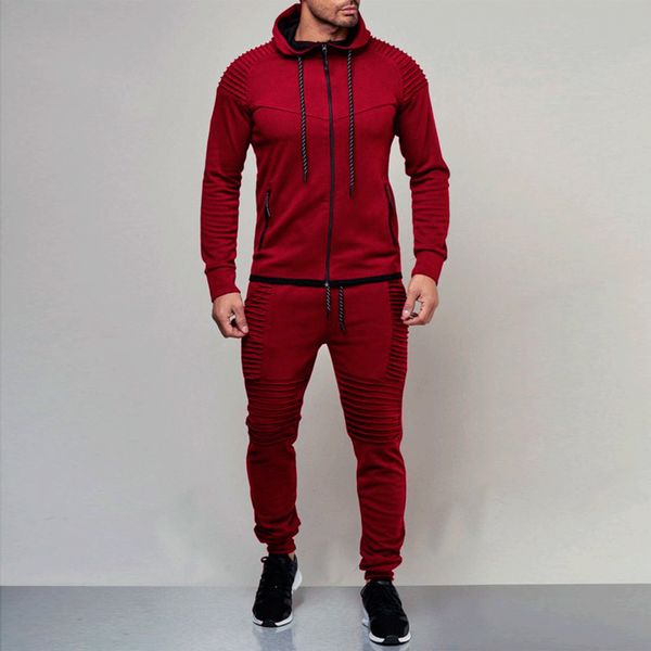 

men's running 2-piece sweatshirts, sportswear, training apparel, outdoor sportswear, Gray