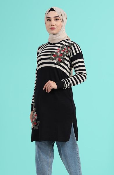 

ethnic clothing minahill navy blue sweater 1466-06, Red
