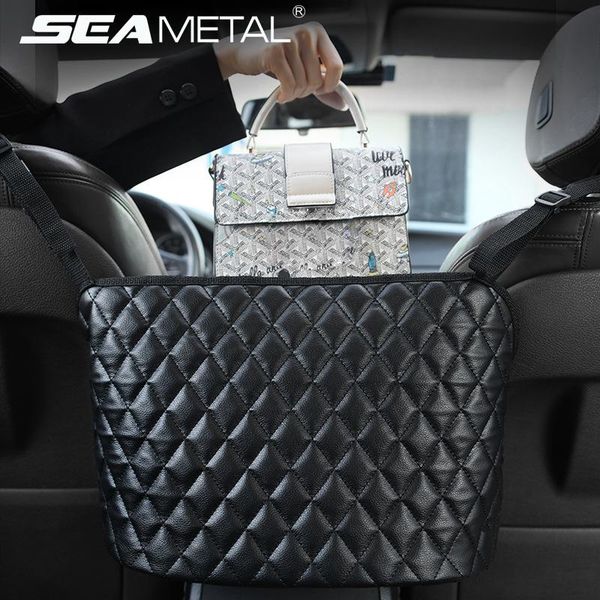 

car organizer interior seat back bag universal auto side storage box for cup key phone holder travel pocket anti kick pads