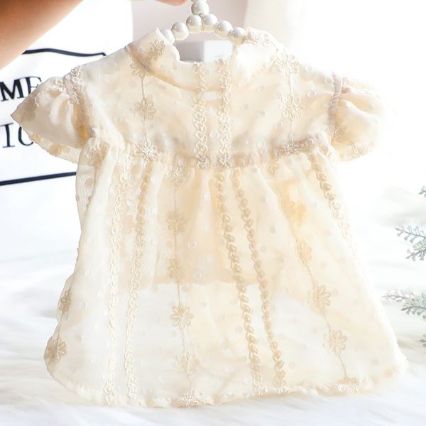 

dog cloth summer thin cat princs skirt chiffon shirt small dog pet 2943