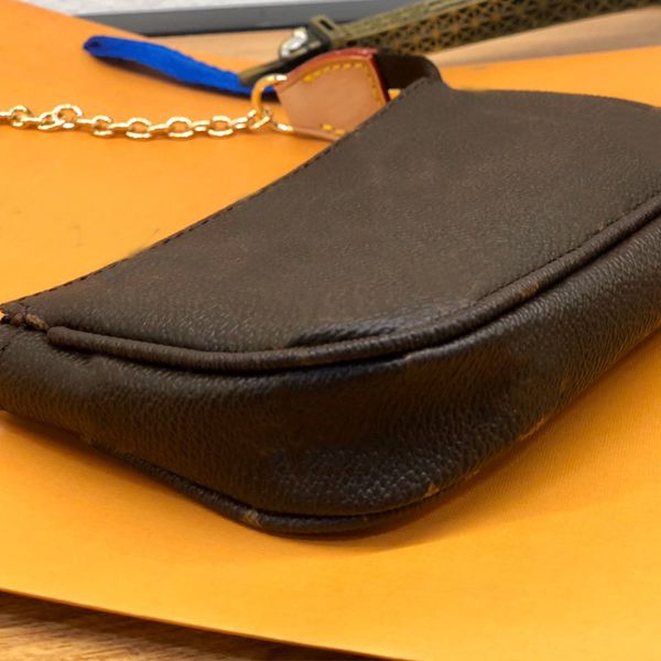 

ladies mahjong bag mini chain crossbody bags brown old flower zipper coin wallet classic shoulder back high quality