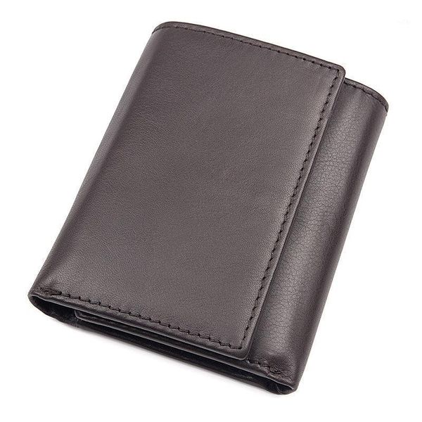 

wallets 2021 mens wallet first layer cowhide texture 2 fold rfid purse1, Red;black