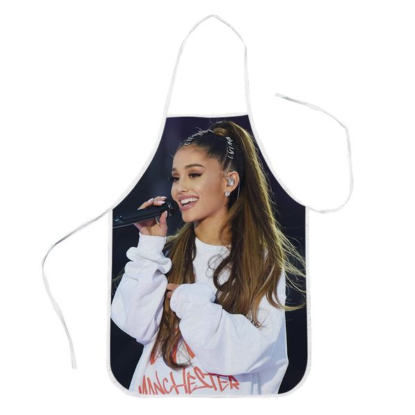 

cloocl ariana grande apron 3d graphic gardening restaurant polyester bistro baking aprons home cleaning tools home textiles