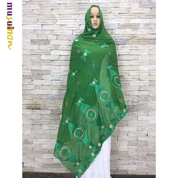 

ethnic clothing african women dubai cotton scarf turban hijab muslim shawls soft embroidery scarfs es626, Red