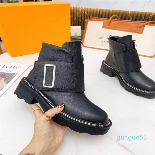 

designer leather boots classic non-slip short boot lining women's detachable bag outdoor, Black