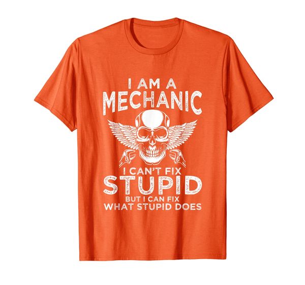 

mechanics fix stupid gift apparel for vehicle repairman t-shirt, White;black