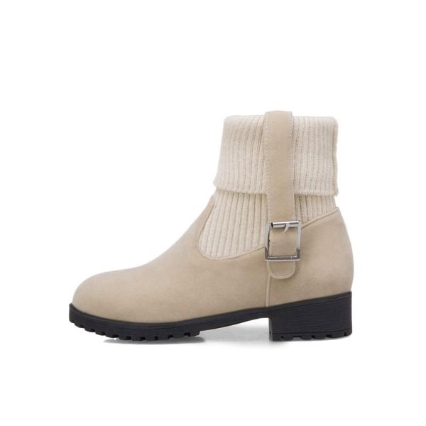 

boots big size simple short women shoes ankle for ladies woman winter, Black