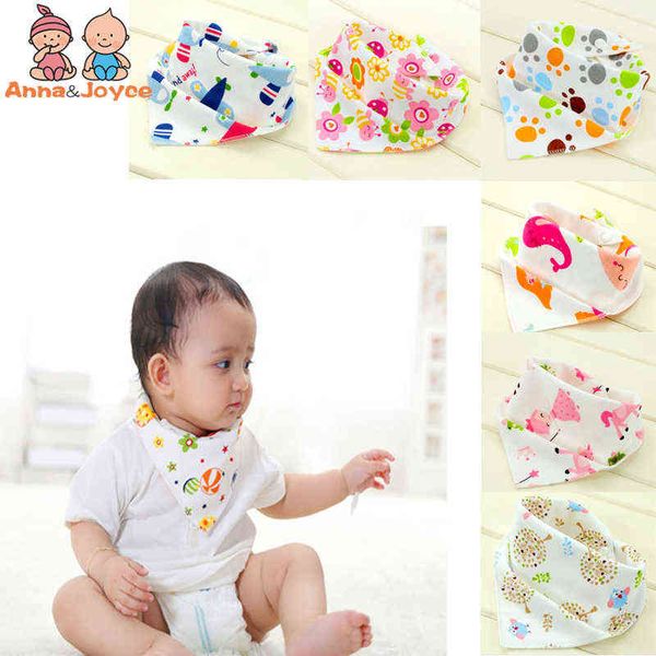 

12pc cotton baby babador bandana bibs scarf boys girls baby bib burp cloths 211117