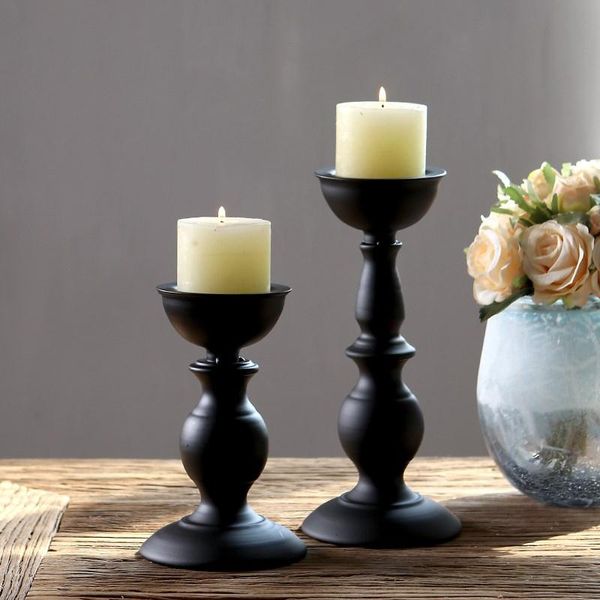 

candle holders simple retro holder metal wedding romantic modern dinner candlestick decoracion hogar home decor bs60ch