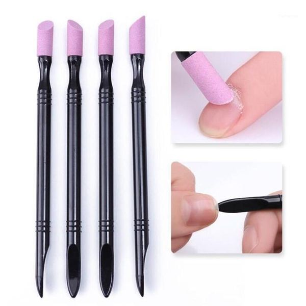 

1pcs double-end quartz nail cuticle remover dead skin pusher trimmer manicure grinding rods art files accessories1