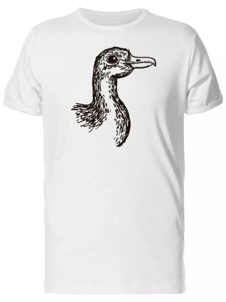 

domestick duck sketch men's tee -image by shutterstock, White;black