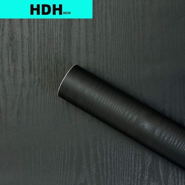 

wallpapers black solid color peel and stick wallpaper removable wood grain decorative self adhesive shelf drawer liner roll