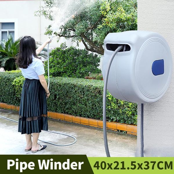 

watering equipments garden tools auto scaling recycle hose reel series outdoor car wash water gun pipes storage rack household cleaning pipe