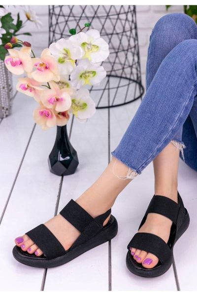 

sandals black high-heeled shoes