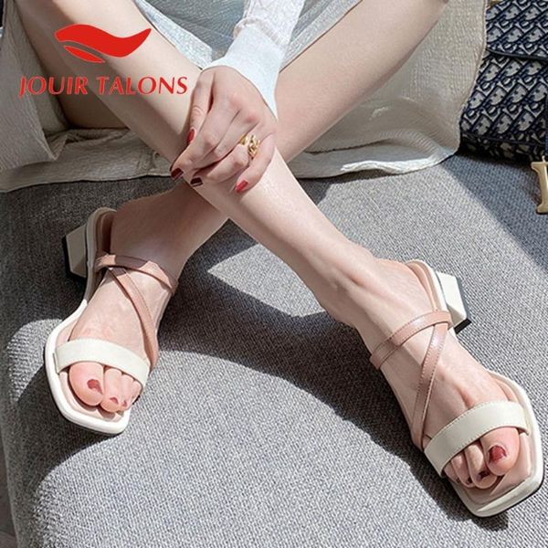 

2021 fashion genuine leather women sandals peep toe strange style heels pumps summer casual woman shoes, Black