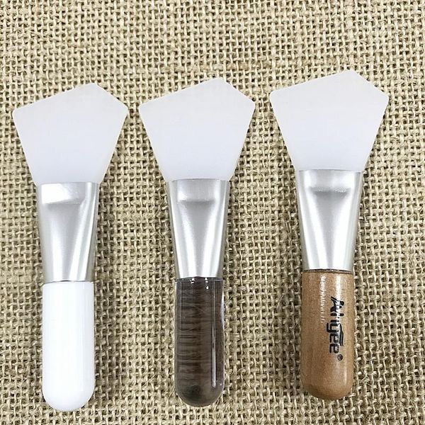 

silicone makeup brushes plastic handle aluminum tube for mask1