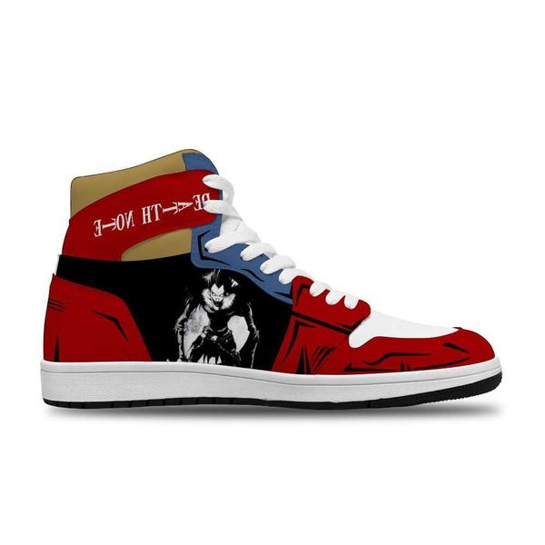 

2021 japanese anime death note ryuk diy running non-slip casual shoes for men's trend sneakers high basketball shoes non slip