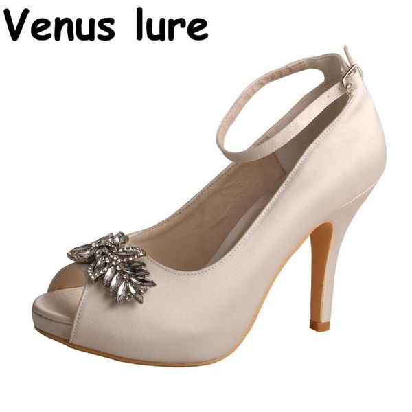 

dress shoes open toe high heels for women ankle strap wedding with crystals, Black