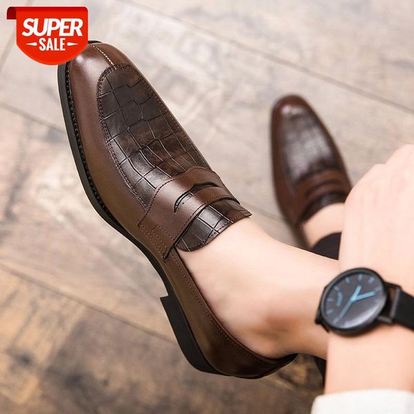 

men casual shoes autumn leather loafers office dress shoes for men driving moccasins comfortable slip on party fashion man #kh0x