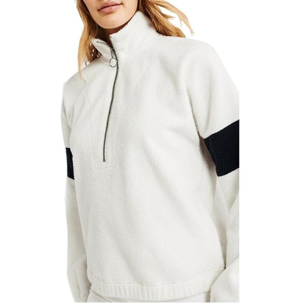 

women's hoodies & sweatshirts women long sleeve plush sweatshirt winter casual faux fur zipper collar pullover, Black