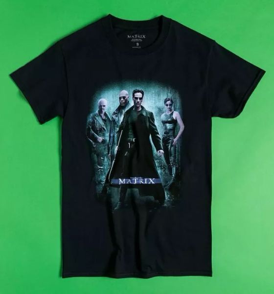 

official black the matrix movie poster t-shirt, White;black