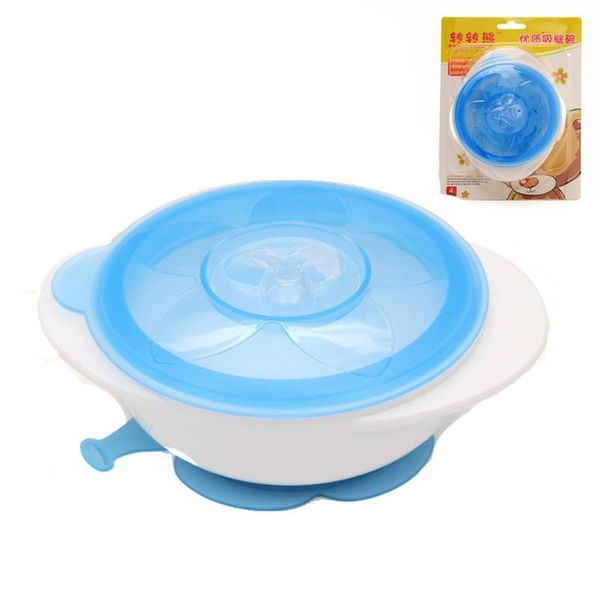 

pacifiers# baby non-sliding double ear suction bowl with cover training cutlery feeding