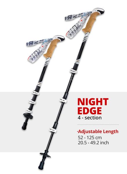 

trekking poles 4-section robinson | 3k alpenstocks fittings aluminium retractile lightweight hiking walking sticks