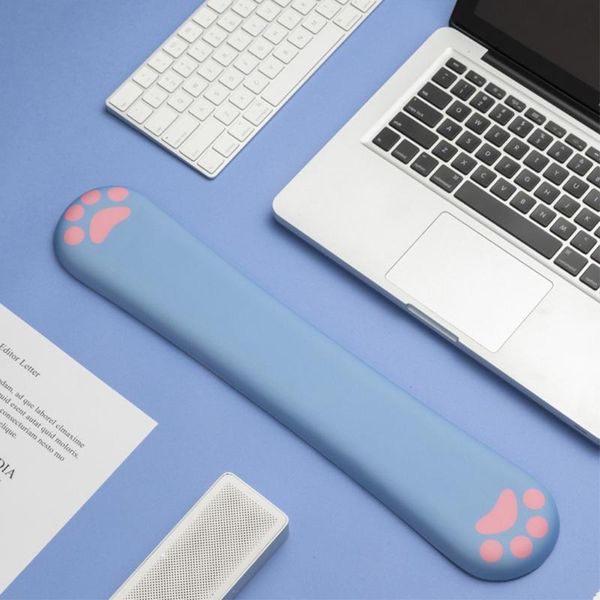 

mouse pads & wrist rests cute cat memory foam rest keyboard pad with support durable computer cushion