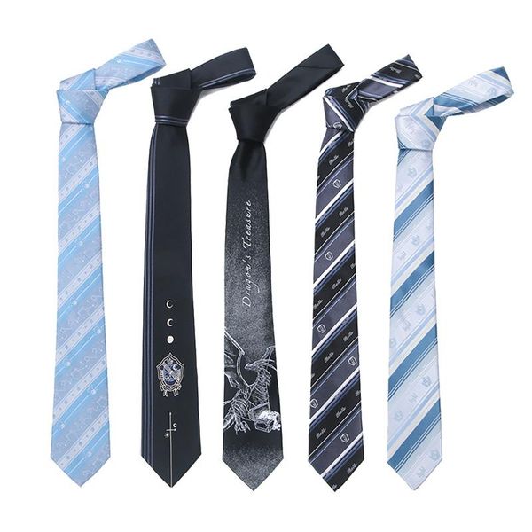 

clothing sets 5 colors cute neck ties girl narrow necktie jk school uniforms accessories students cloths plaid tie, White