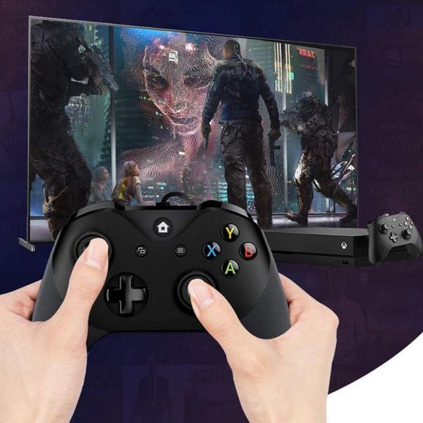 

game controllers & joysticks usb wired controller for xbox one pc games wins 7 8 10 microsoft series s/x joystick dual vibration gamepad