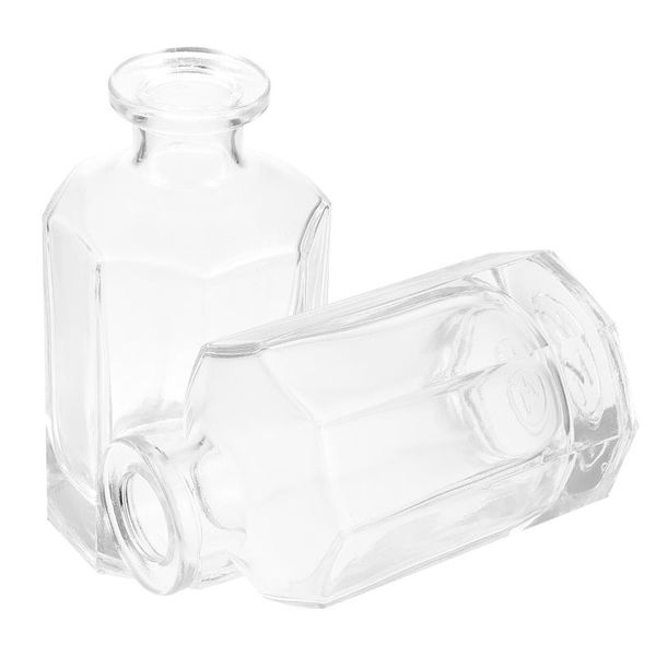 

storage bottles & jars 2pcs delicate creative glass fragrance release (white)