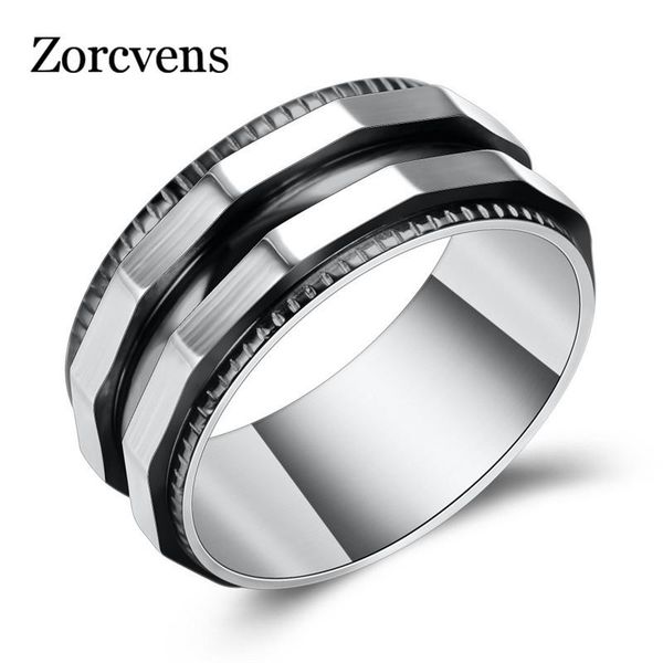

cluster rings modyle cool punk titanium steel men ring for black gold color male style party jewelry drop, Golden;silver