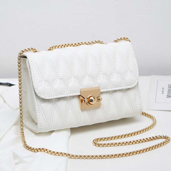 

handbag bag women's fashion hand single shoulder messenger ins autumn and winter net red lingge chain
