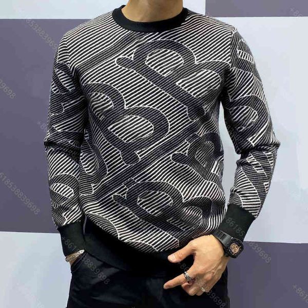 

winter men s clothing apparel hoodie sweater fashion tech fleece tracksuit jacket high-quality wool round neck pullover plus size 3xl 26 col, Black;brown