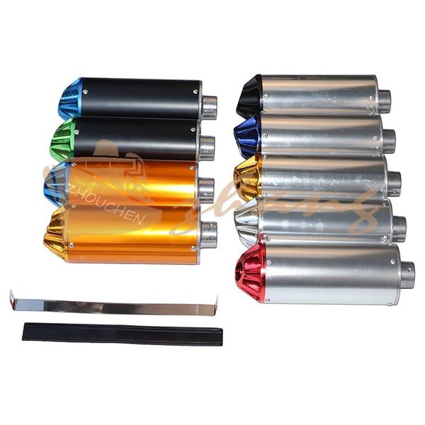 

28mm motorcycle exhaust muffler pipe adjustable tip for 50cc-160cc dirt pit bike scooter atv quad system