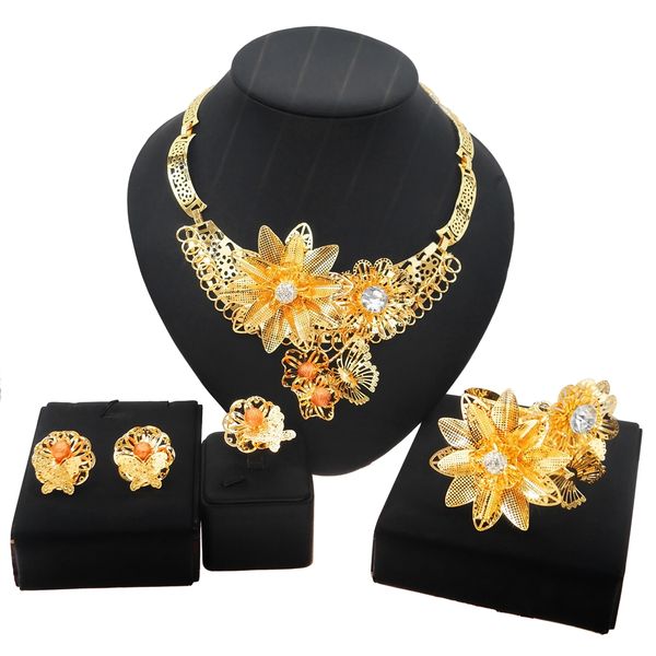 

yulaili the news earrings irregular hexagonal star graphic jewelry set and brazilian bride luxury wedding banquet jewellery sets wholesale, Black