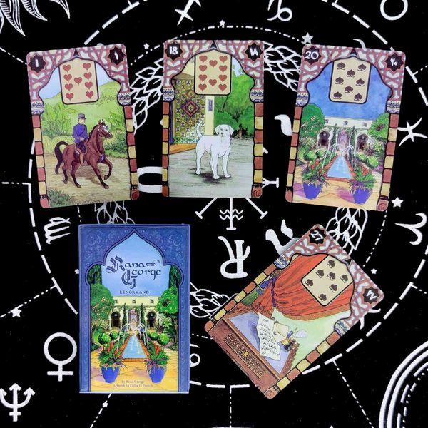 

rana george lenormand prophecy divination deck english version entertainment board game 42 sheets/box