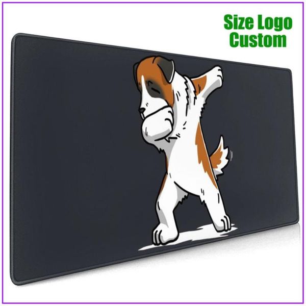 

mouse pads & wrist rests funny dabbing saint bernard dog floral pc gamer completo alfombrilla raton pad with support gel personalized custom
