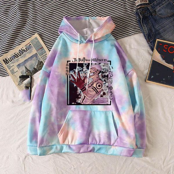 

men's hoodies & sweatshirts jujutsu kaisen men women autumn hip hop boys girls harajuku hooded casual pullovers, Black