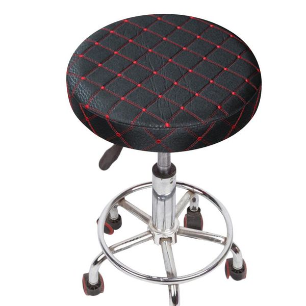 

chair covers round cover stool elastic seat household lattice