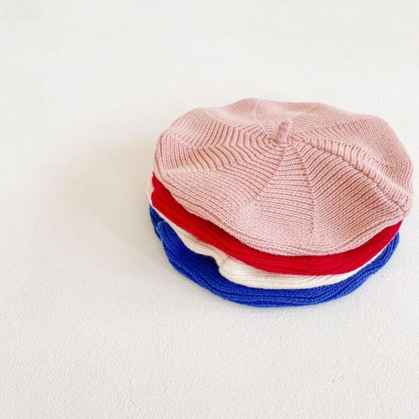 

caps & hats born baby cap beret boys girls beanie winter fashion toddler cotton soft warm hat beanies 0-36 months, Yellow