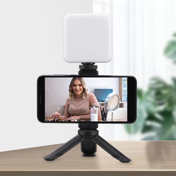 

selfie monopods tripod phone holder condenser led fill light for vlogging kits professional po video camera