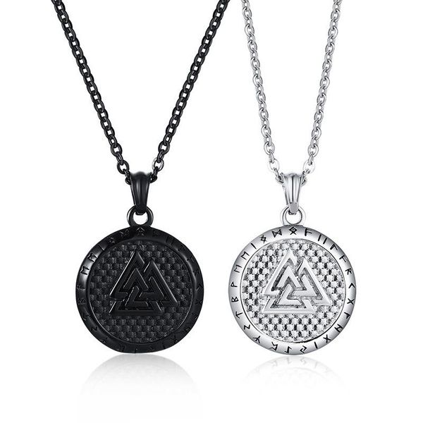 

pendant necklaces men jewelry, vikings norse runes pendant,stainless steel mytholog protection amulet necklace male jewels, Silver
