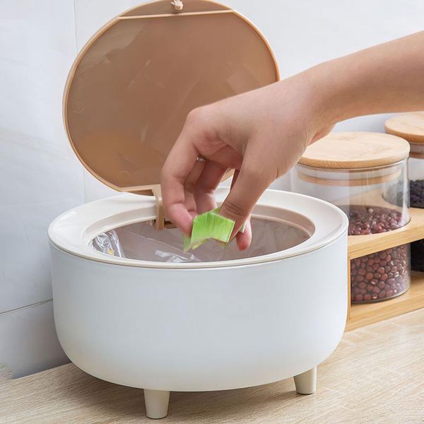 

waste bins 2l deskbin rubbish box garbage basket home table plastic trash can office supplies dustbins sundries barrel